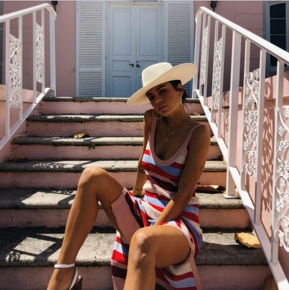 Suboo Midsummer Knitted Stripe Midi Dress 4